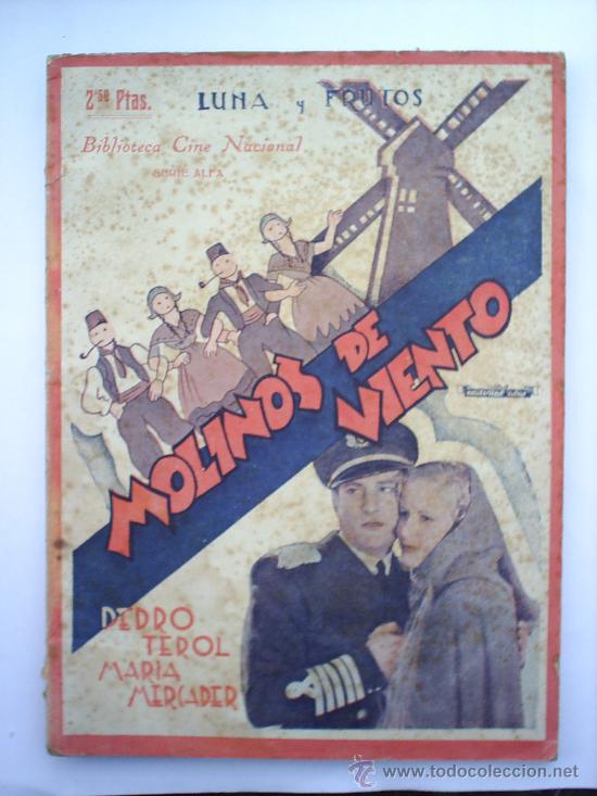 Cinema: BIBLIOTECA CINE NACIONAL-N. 1--MOLINOS DE VIENTO- 1942-EDICIONES ALAS
