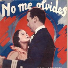Cine: MAGDA SCNEIDER / BENJAMINO GIGLI LIBRO DEL FILM NO ME OLVIDESAÑO 1935, 72 PAGINAS CON TEXTO Y FOTOS. Lote 10490876