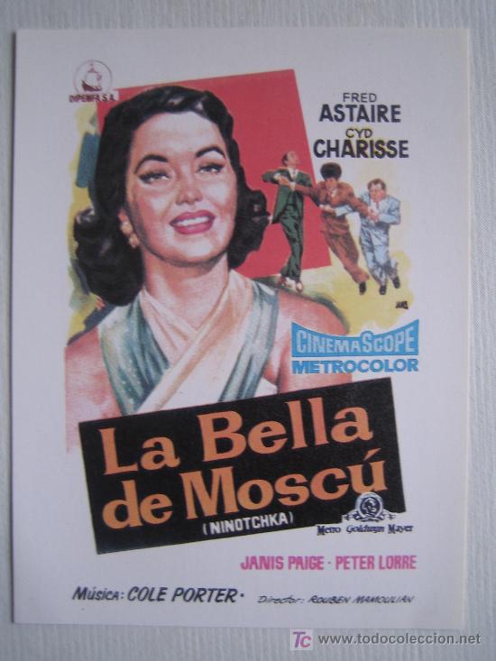Kino: La bella de moscu - folleto reproduccion - fred astaire cysd charisse