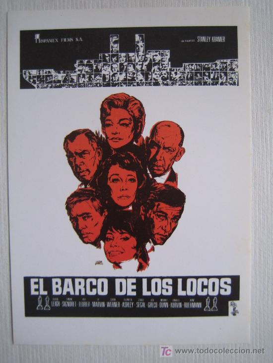 Kino: El barco de los locos - folleto reproduccion - vivien leigh simone signoret lee marvin