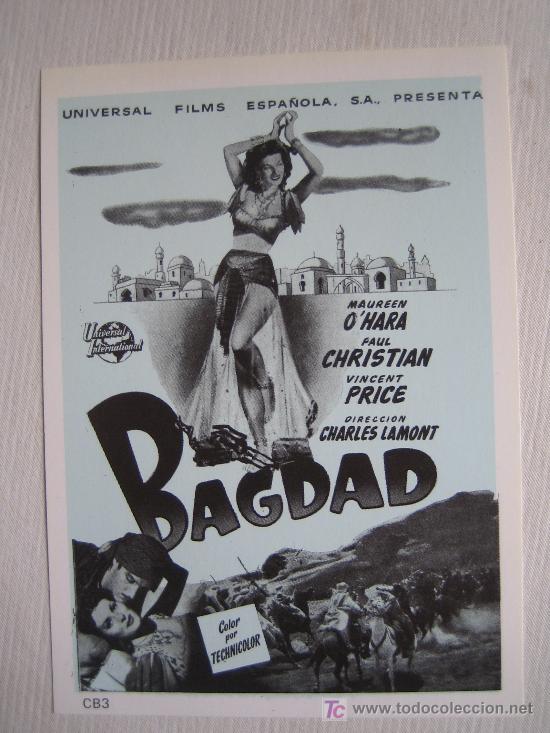 Kino: Bagdad - folleto reproduccion - maureen o'hara vincent price