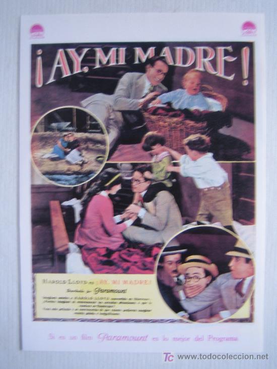 Kino: Ay mi madre - harold lloyd - folleto reproduccion