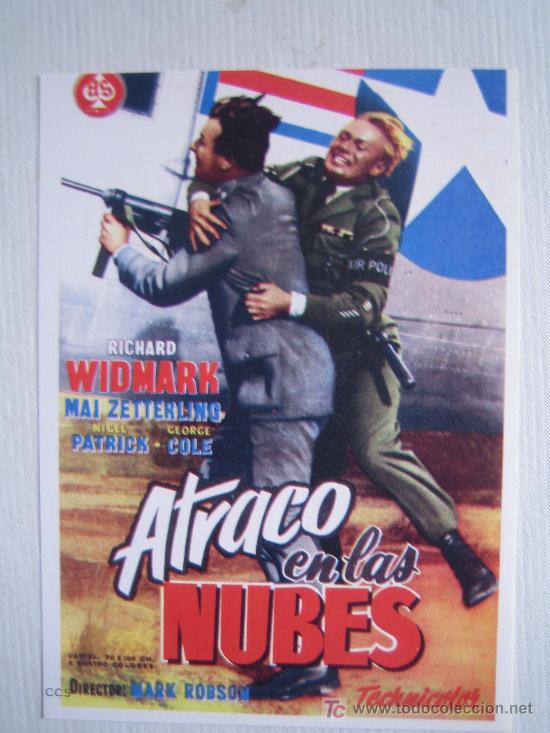 Kino: Atraco en las nubes - folleto reproduccion - richard widmark