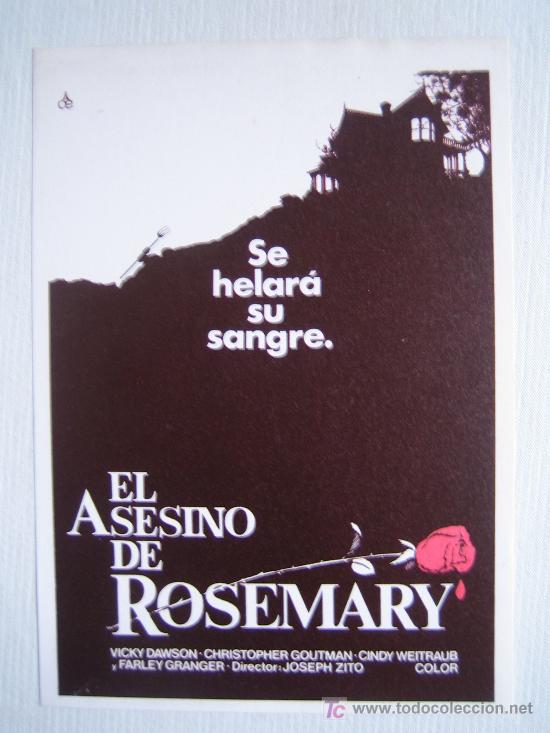 Kino: El asesino de rosemary - terror - folleto reproduccion