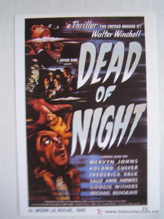 Kino: Al morir la noche - terror - folleto reproduccion - dead of night