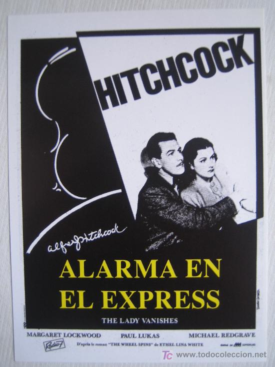 Kino: Alarma en el expreso - hitchcock - folleto reproduccion