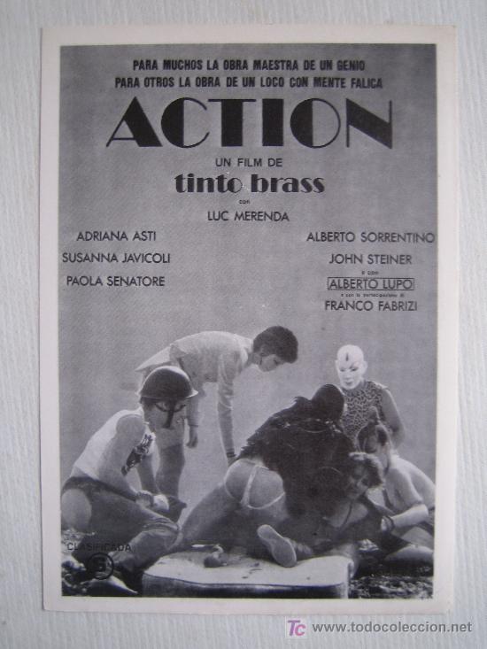 Kino: Action - tinto brass - folleto reproduccion