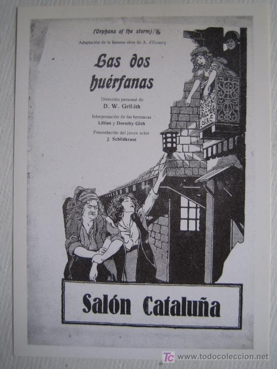 Kino: LAs dos huerfanas - folleto reproduccion