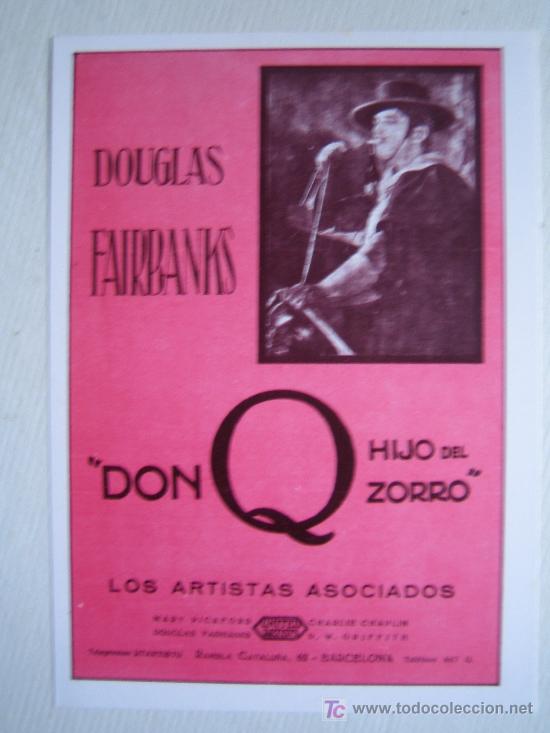 Kino: Don q hijo del zorro - folleto reproduccion