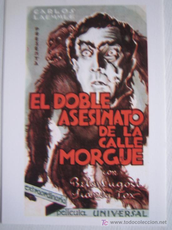 Kino: El doble asesinato de la calle morgue - terror - folleto reproduccion