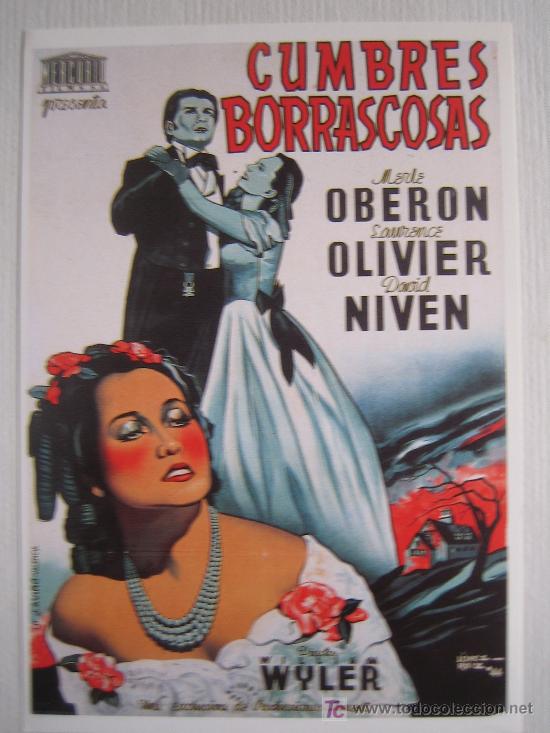 Cine: Cumbres borrascosas - folleto reproduccion - laurence olivier merle oberon Emily Bront&euml;