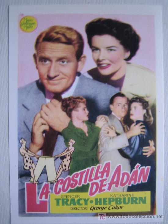 Kino: La costilla de adan - folleto reproduccion -  spencer tracy kathatine hepburn george cukor