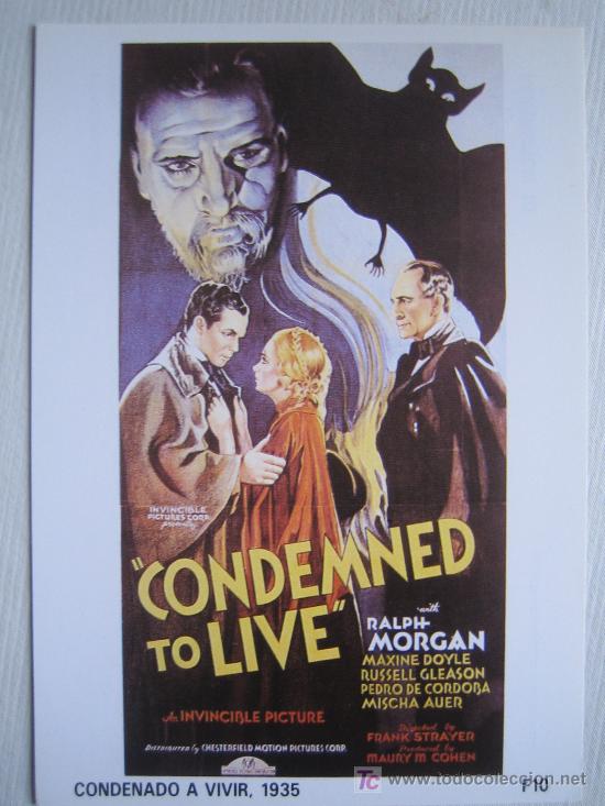 Kino: Condenado a vivir - folleto reproduccion