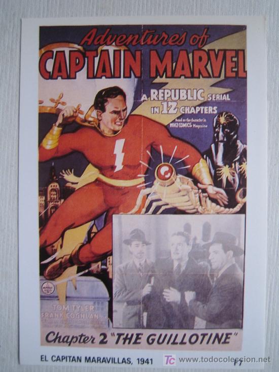 Cinema: El capitan maravillas - folleto reproduccion - republic films the guillotine