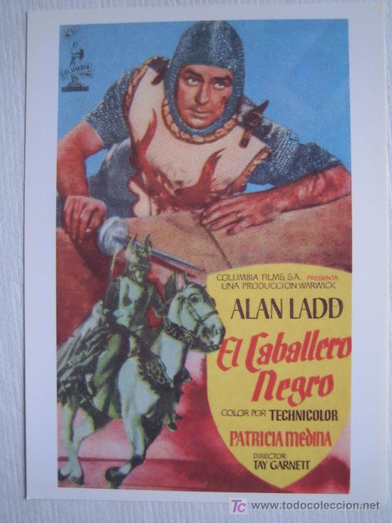 Cinema: El caballero negro - alan ladd patricia medina - folleto reproduccion