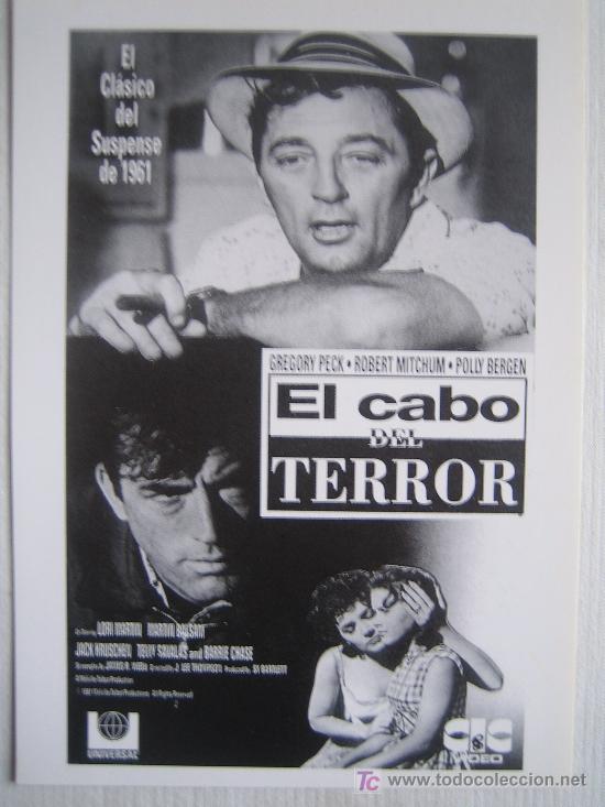 Cine: El cabo del terror - folleto reproduccion - gregory peck robert mitchum