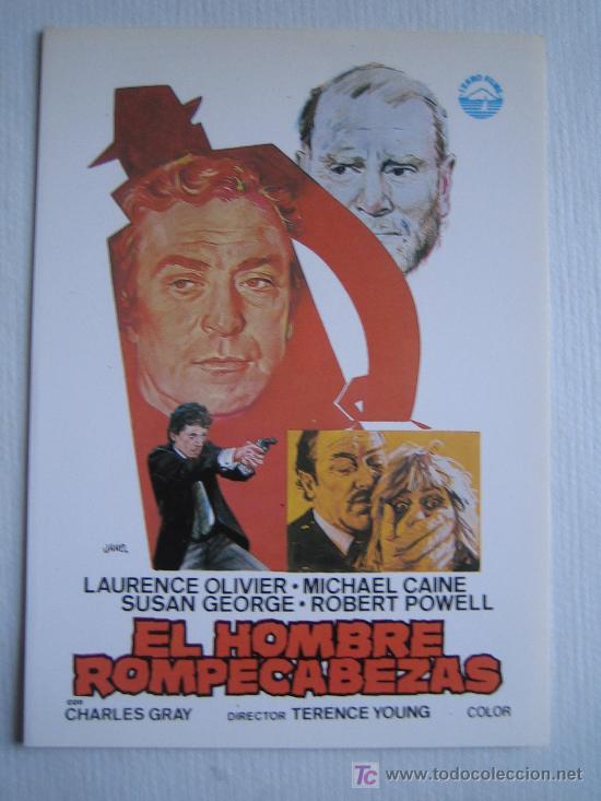 Kino: El hombre rompecabezas - folleto reproduccion - michael caine