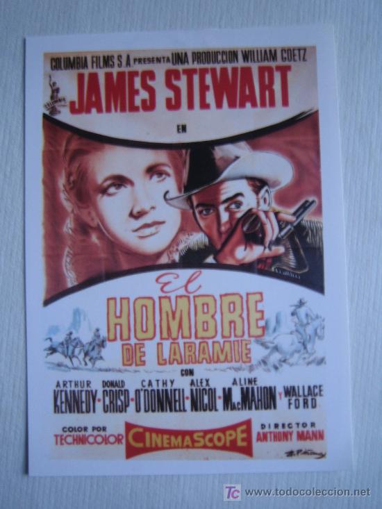 Cine: El hombre de laramie - western - folleto reproduccion - james stewart