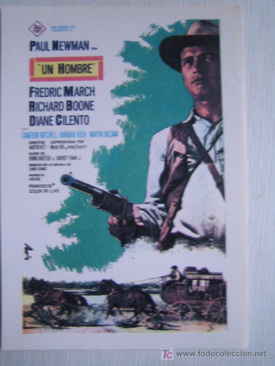 Cinema: Un hombre - western - folleto reproduccion