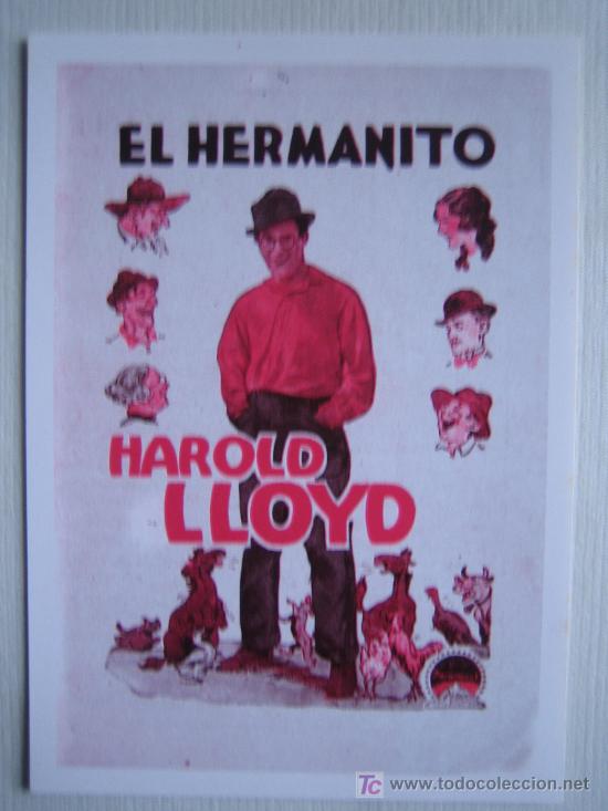 Cinema: El hermanito - harold lloyd - folleto reproduccion
