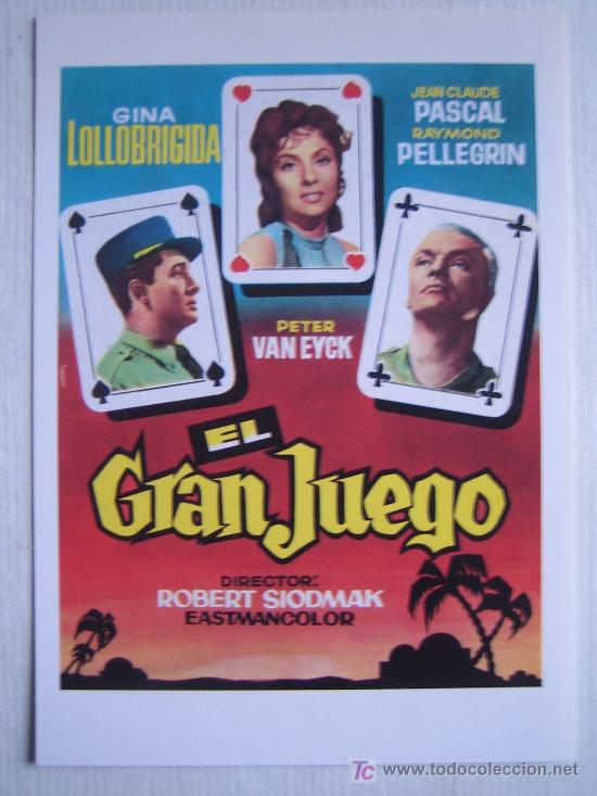 Cinema: El gran juego - folleto reproduccion