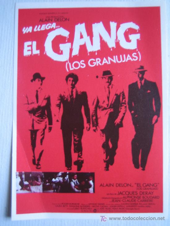 Cinema: El gang - los granujas - alain delon - folleto reproduccion