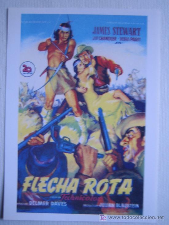 Cine: Flecha rota - western - soligo - folleto reproduccion james stewart