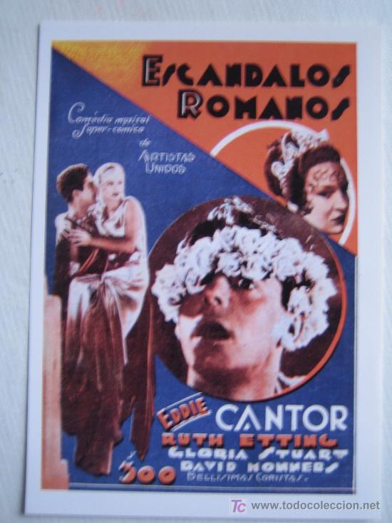 Cinema: Escandalos romanos - folleto reproduccion