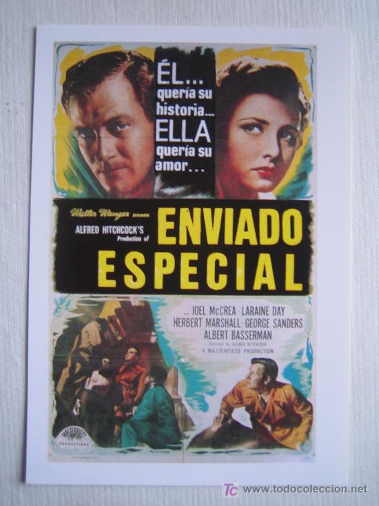 Cinema: Enviado especial - hitchcock - folleto reproduccion