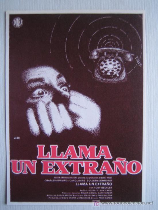 Kino: Llama un extra&ntilde;o - terror  - folleto reproduccion
