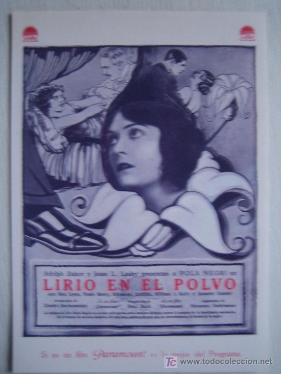 Cinema: Lirio en el polvo - folleto reproduccion