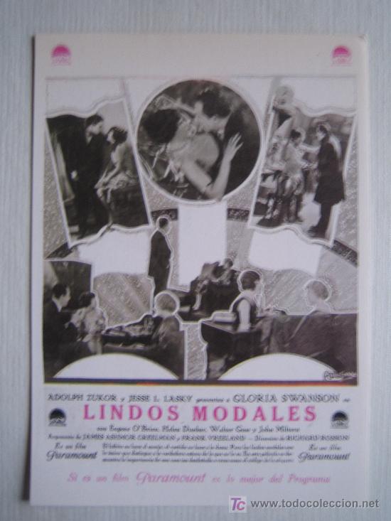 Cinema: Lindos modales - folleto reproduccion