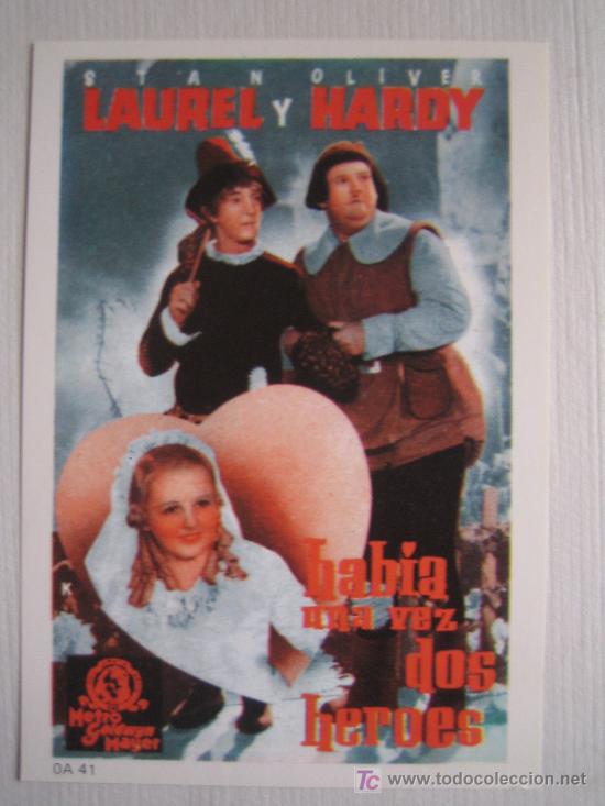 Cinema: Habia una vez dos heroes - laurel y hardy  - folleto reproduccion