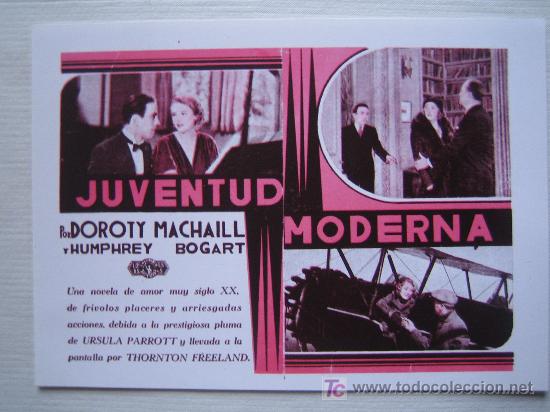 Cinema: Juventud moderna - folleto reproduccion