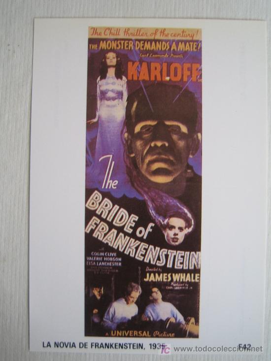 Cine: La novia de frankenstein - folleto reproduccion