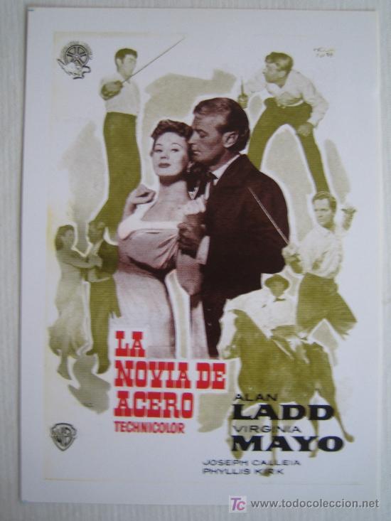 Kino: La novia de acero- folleto reproduccion - alan ladd