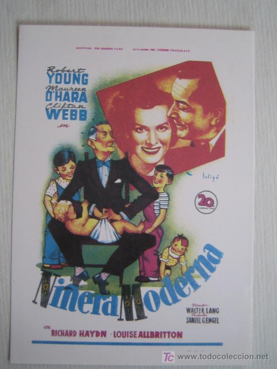 Cine: Ni&ntilde;era moderna - soligo - folleto reproduccion - clifton webb