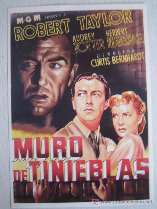 Cinema: Muro de tinieblas - folleto reproduccion