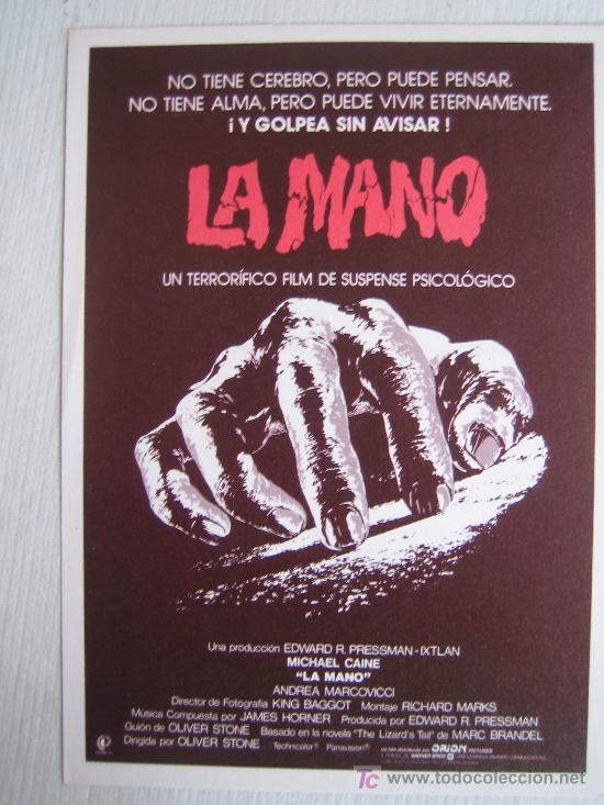 Cinema: La mano - folleto reproduccion