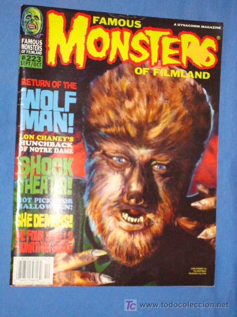 Cinema: FAMOUS MONSTERS OF FILMLAND * N&ordm; 223 * INGLES * IMPECABLE * FOTOS ADICIONALES * A&Ntilde;O 1998 *