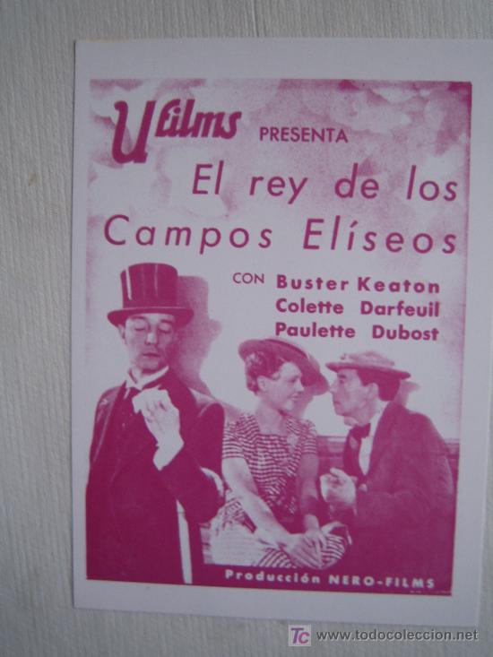 Cinema: El rey de los campos eliseos - folleto reproduccion