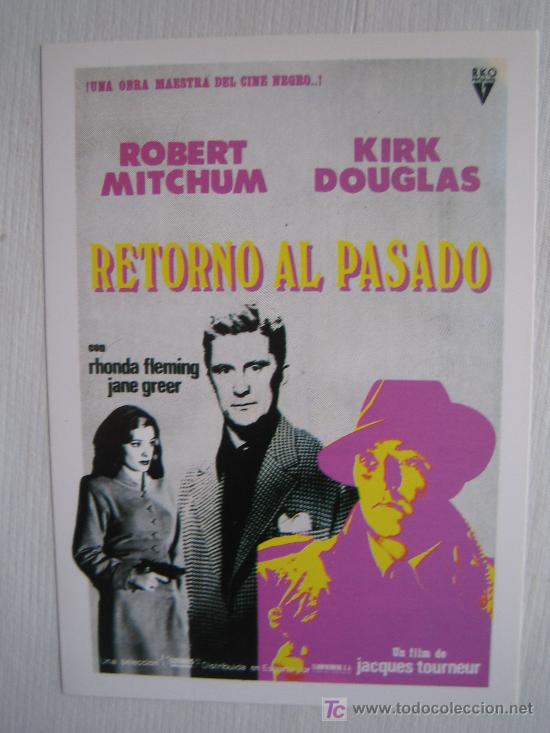 Cine: Retorno al pasado - folleto reproduccion - rhonda fleming robert mitchum kirk douglas