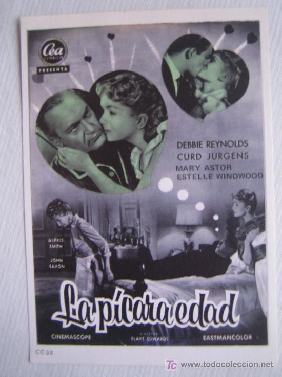 Cinema: La picara edad - folleto reproduccion - debbie reynolds curd jurgens