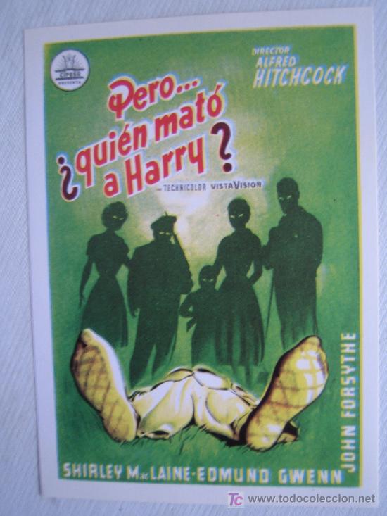 Cinema: Pero quien mato a harry - hitchcock - folleto reproduccion