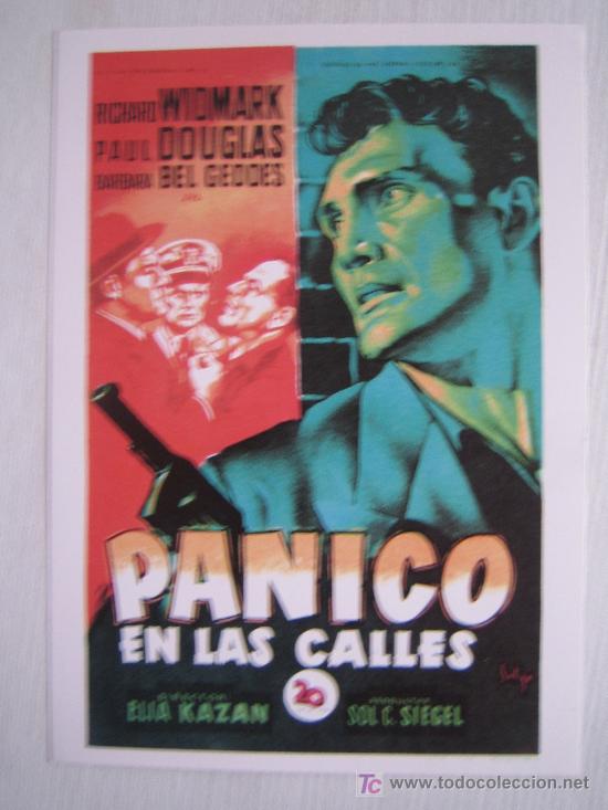Cine: Panico en las calles - soligo  - folleto reproduccion