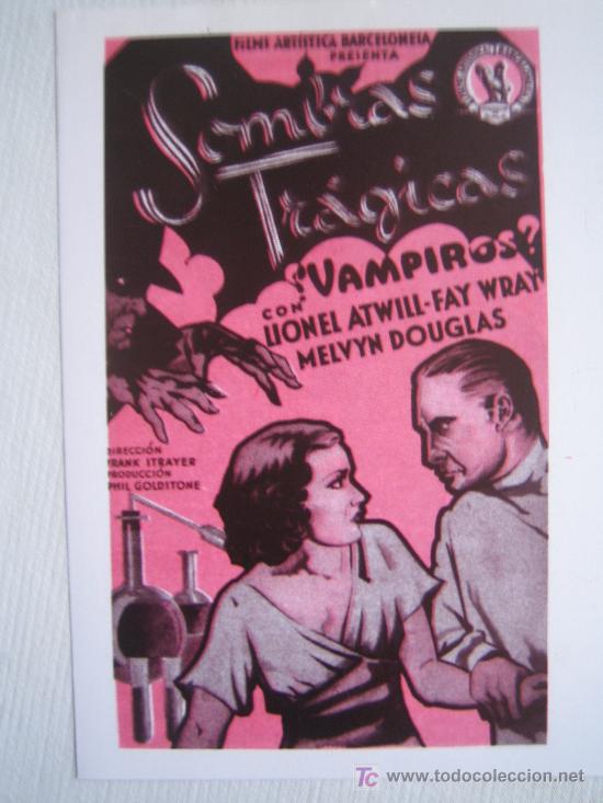 Kino: Sombras tragicas - folleto reproduccion