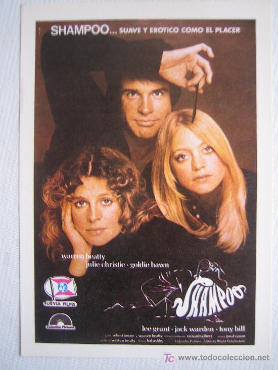 Kino: Shampoo- folleto reproduccion - warren beatty