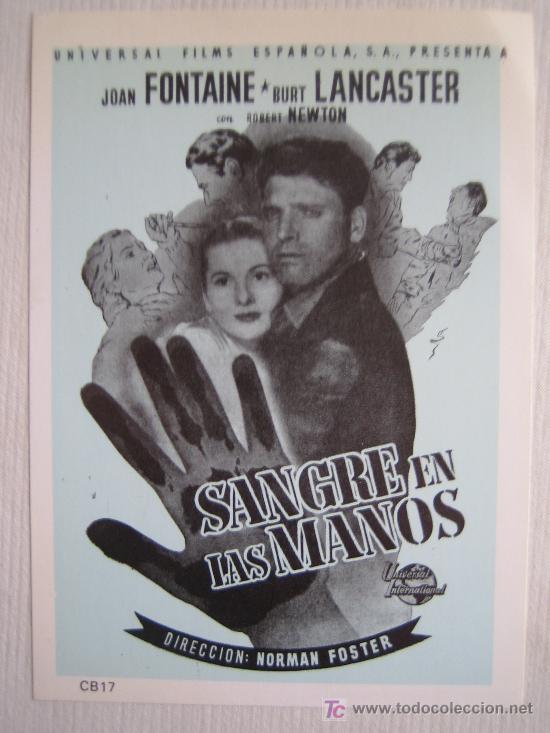Kino: Sangre en las manos - western - folleto reproduccion