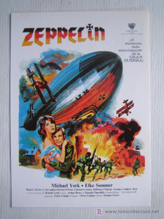 Kino: Zeppelin - folleto reproduccion - michael york elke sommer
