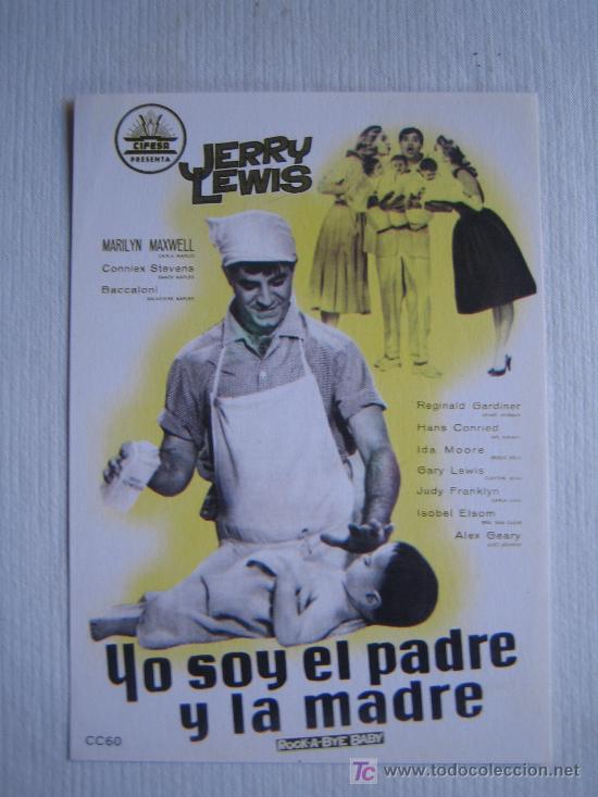 Kino: Yo soy el padre y la madre - jerry lewis marilyn maxwell - folleto reproduccion cifesa